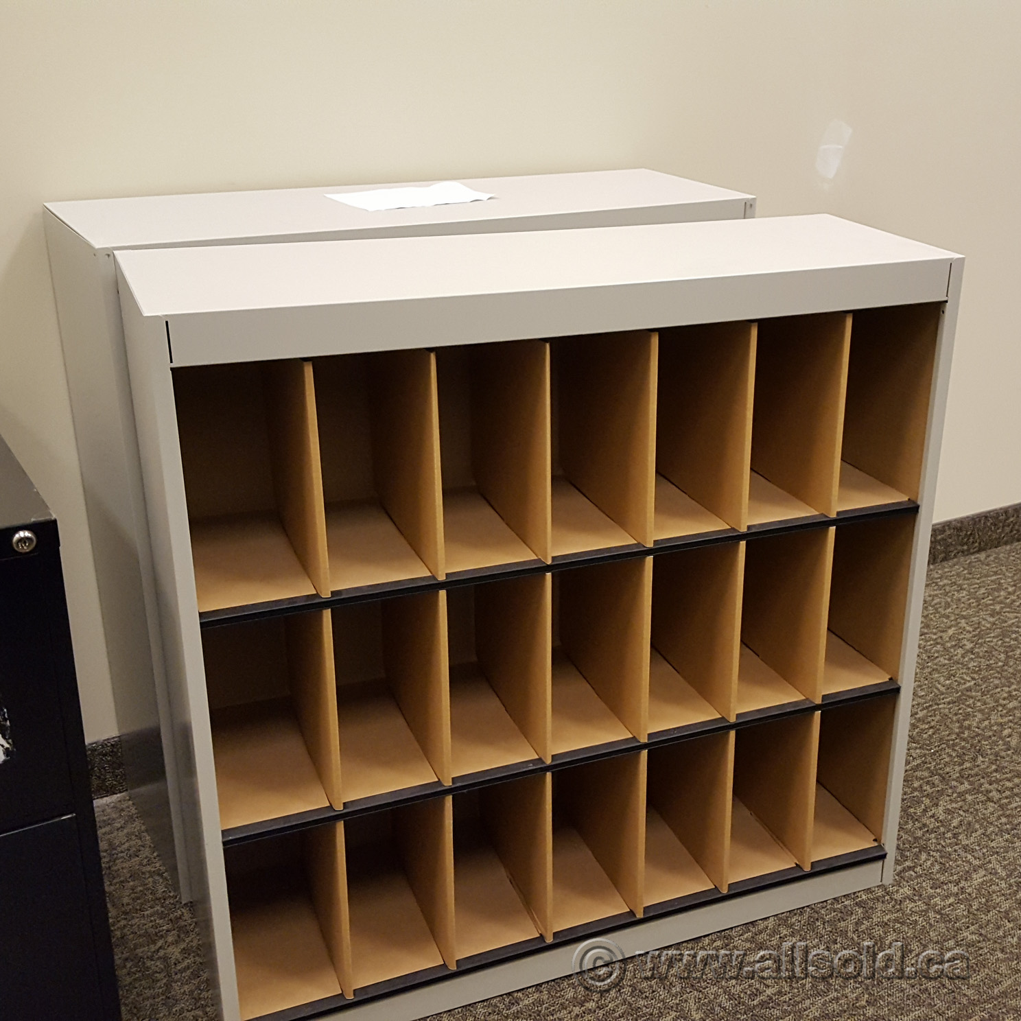 Grey Mayline 21 Compartment Vertical Literature Mail Sorter Allsold